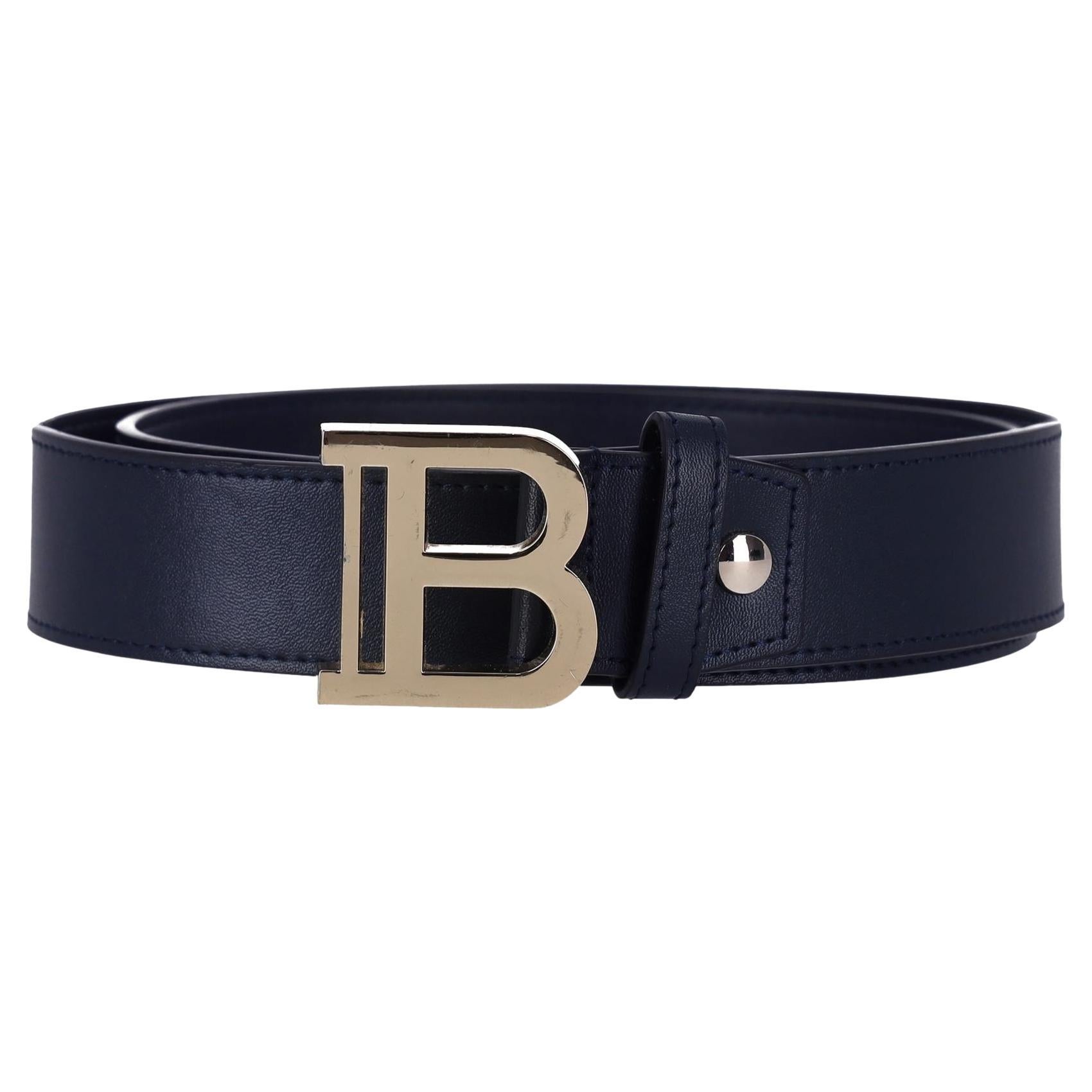 I Balmain Leather B-Belt