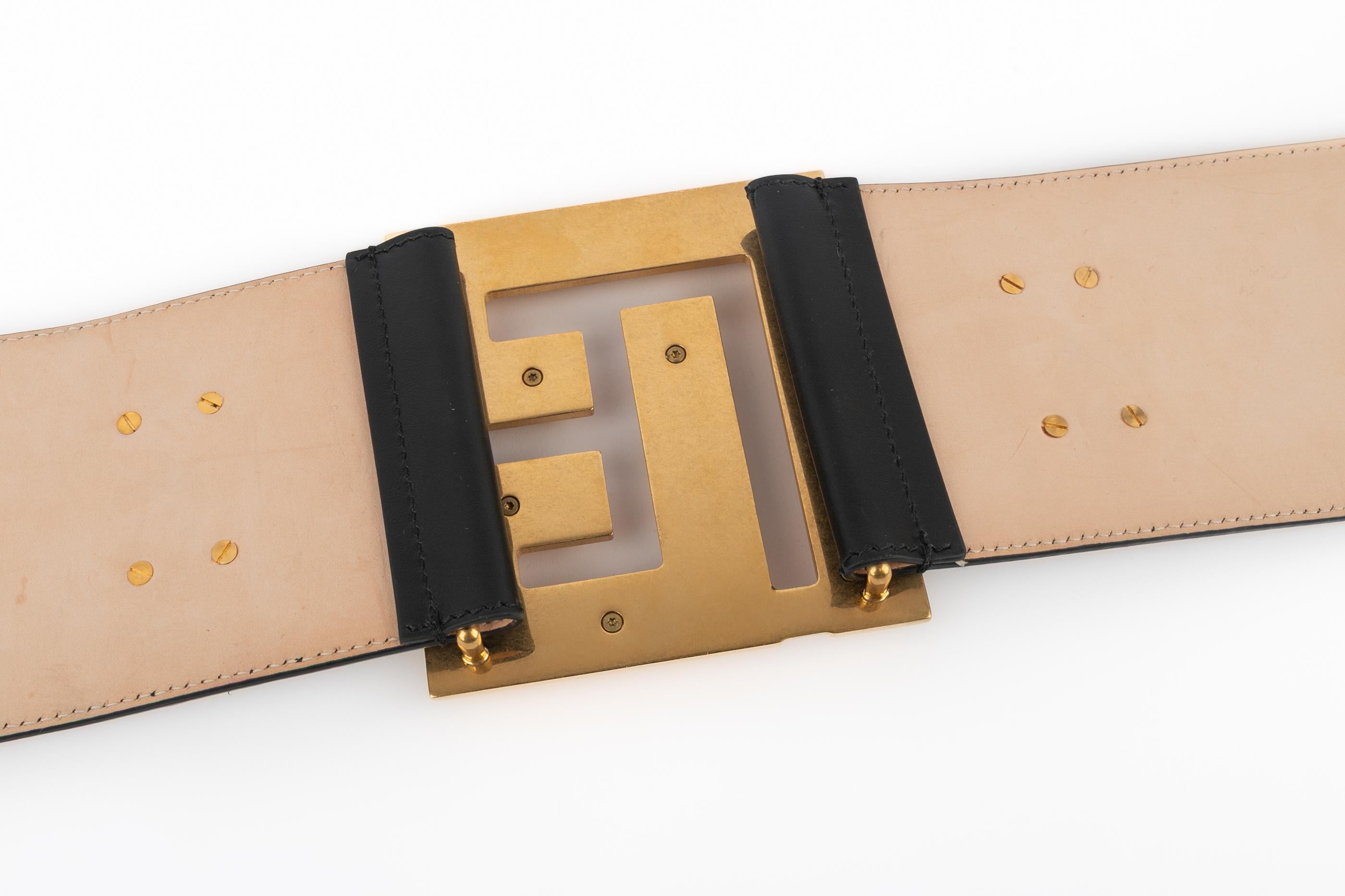Balmain leather belt in vendita 5