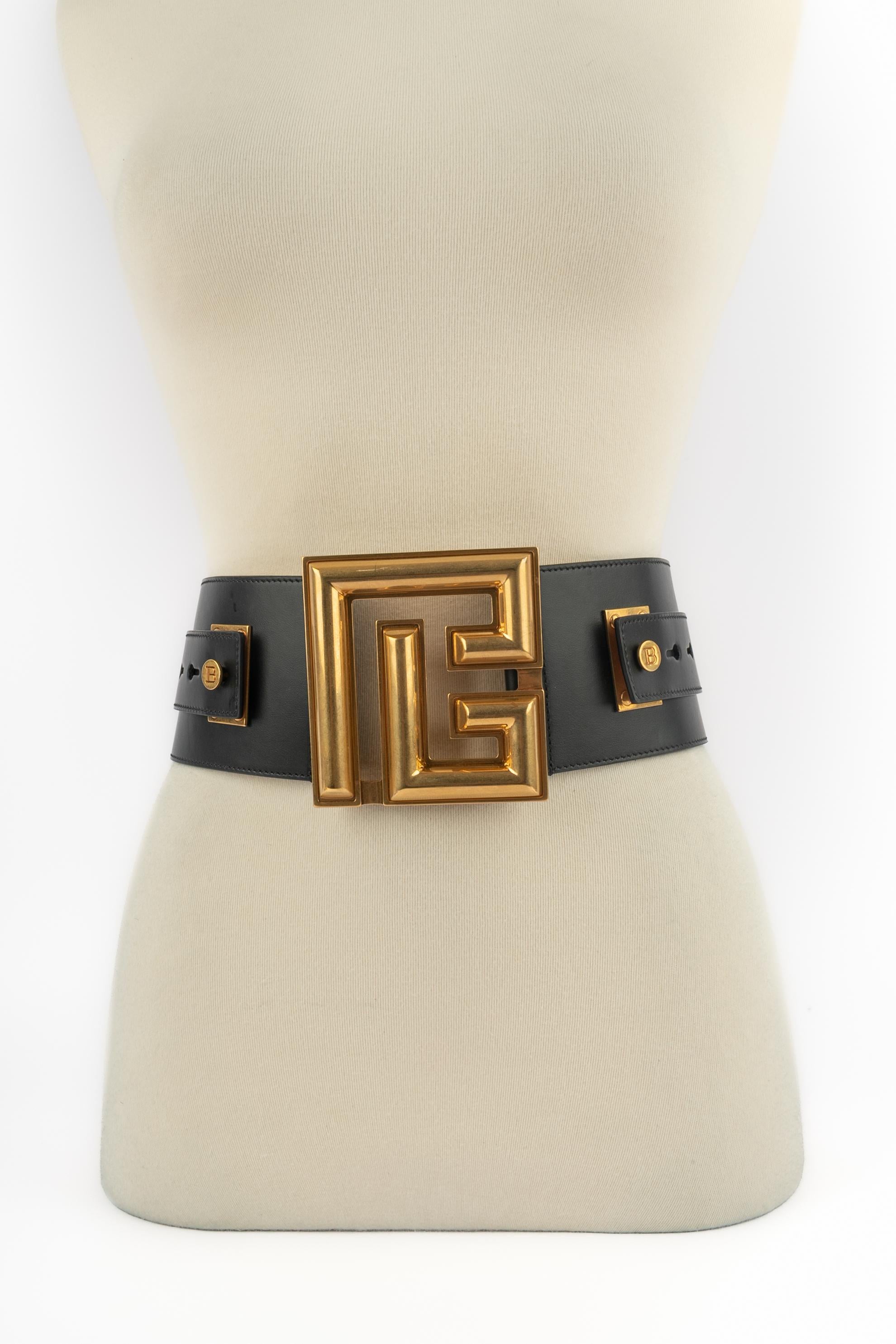 Balmain leather belt in vendita 6