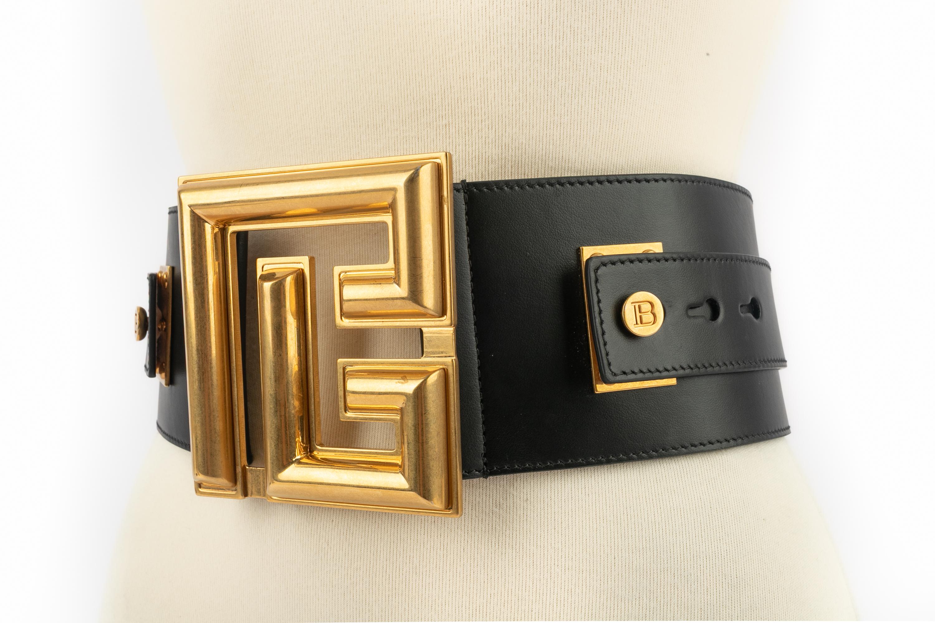 Balmain leather belt in vendita 7