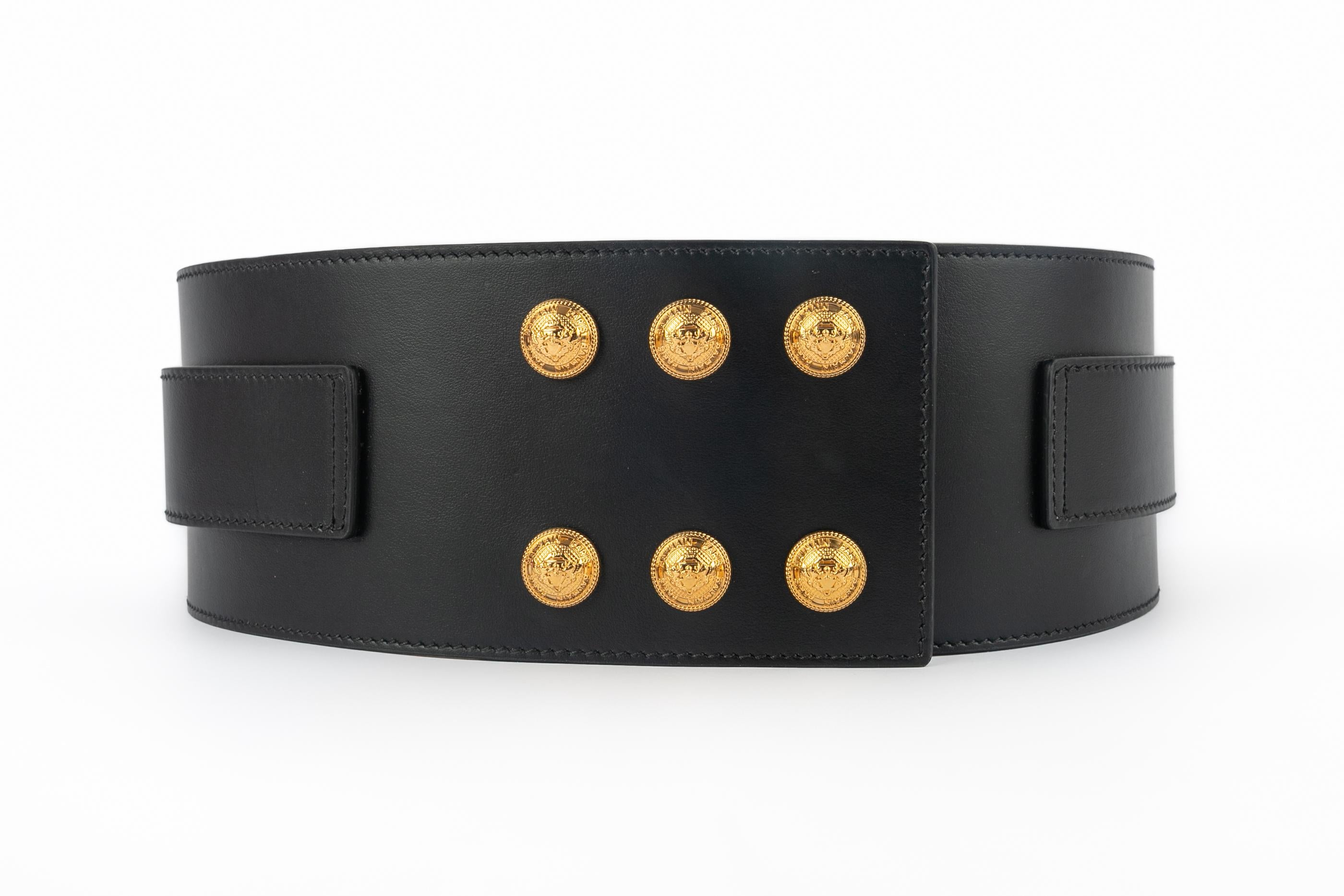 da uomo o donna Balmain leather belt in vendita