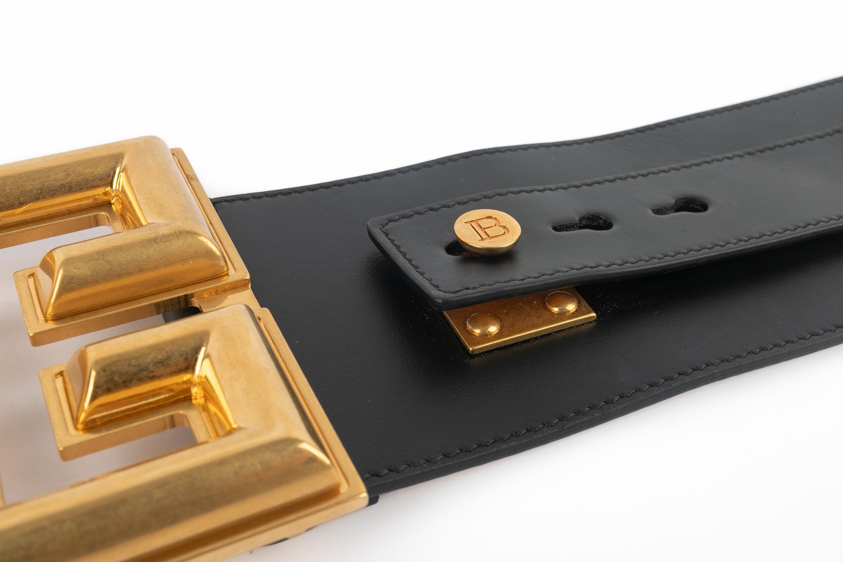 Balmain leather belt in vendita 2