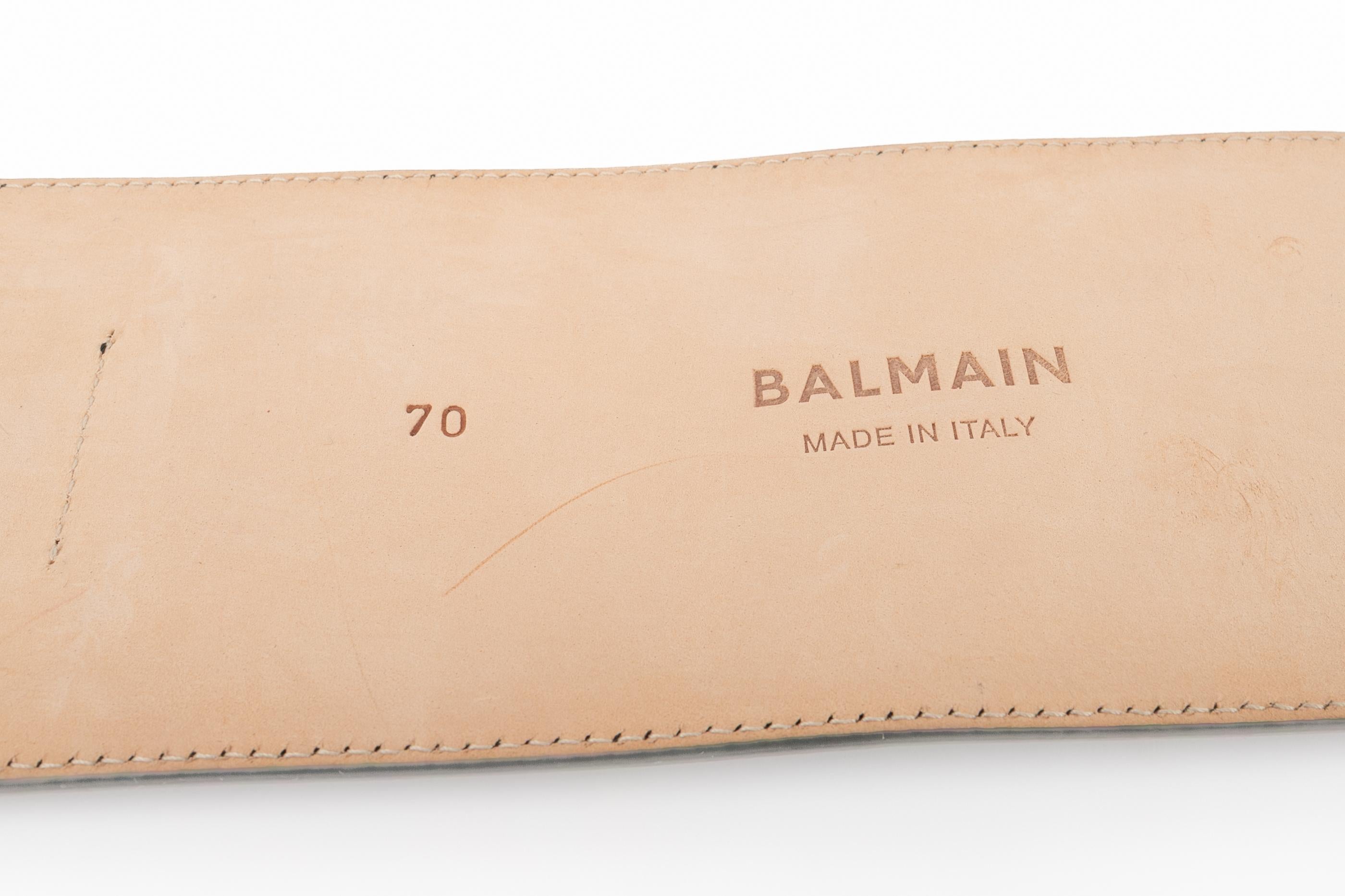 Balmain leather belt in vendita 4