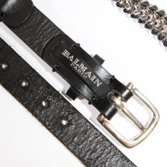 Balmain Leather Chain Belt Circa 2009