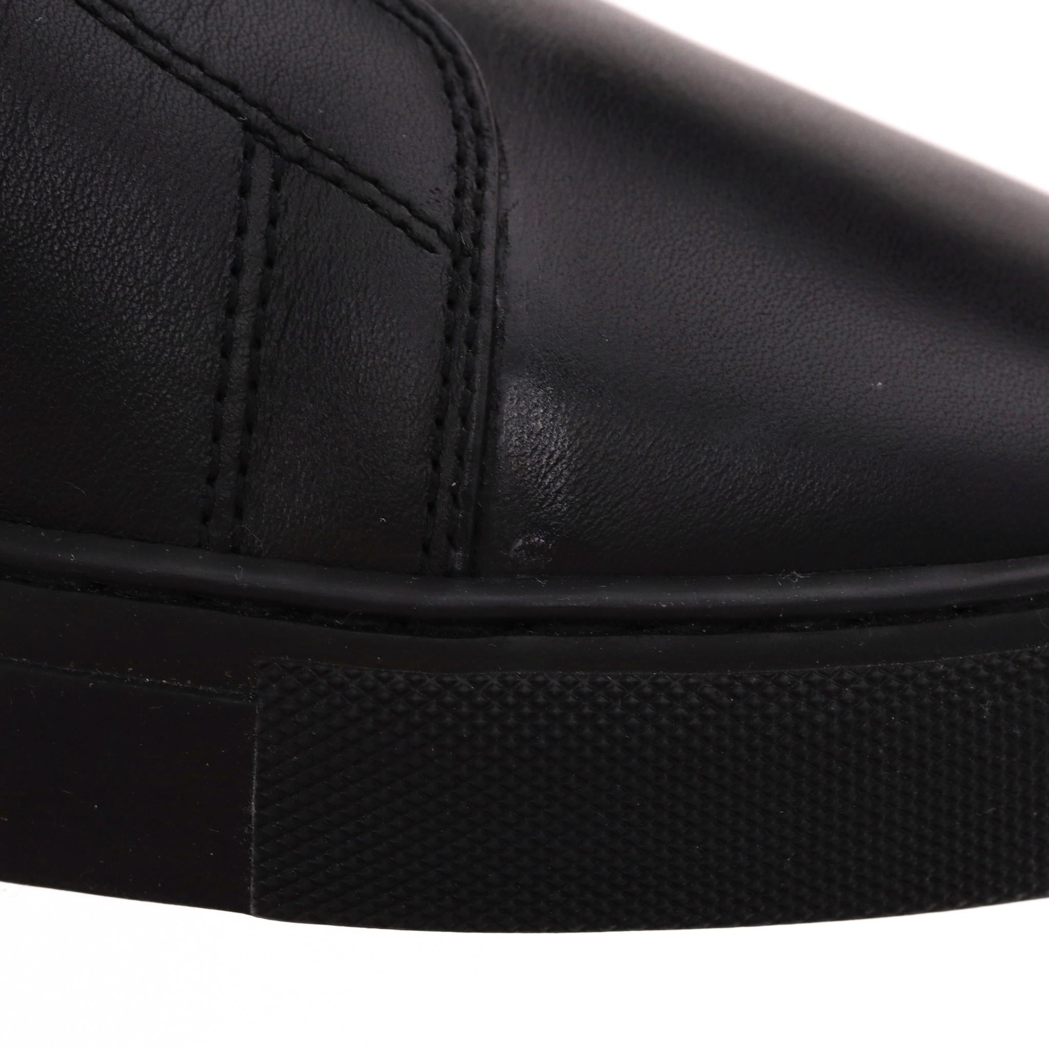 Balmain Leather Logo Slip-on Sneakers 5