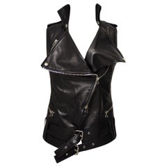 Balmain leather vest