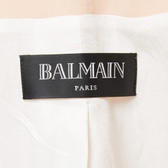Balmain Light Orange Wool Double Breasted Blazer M