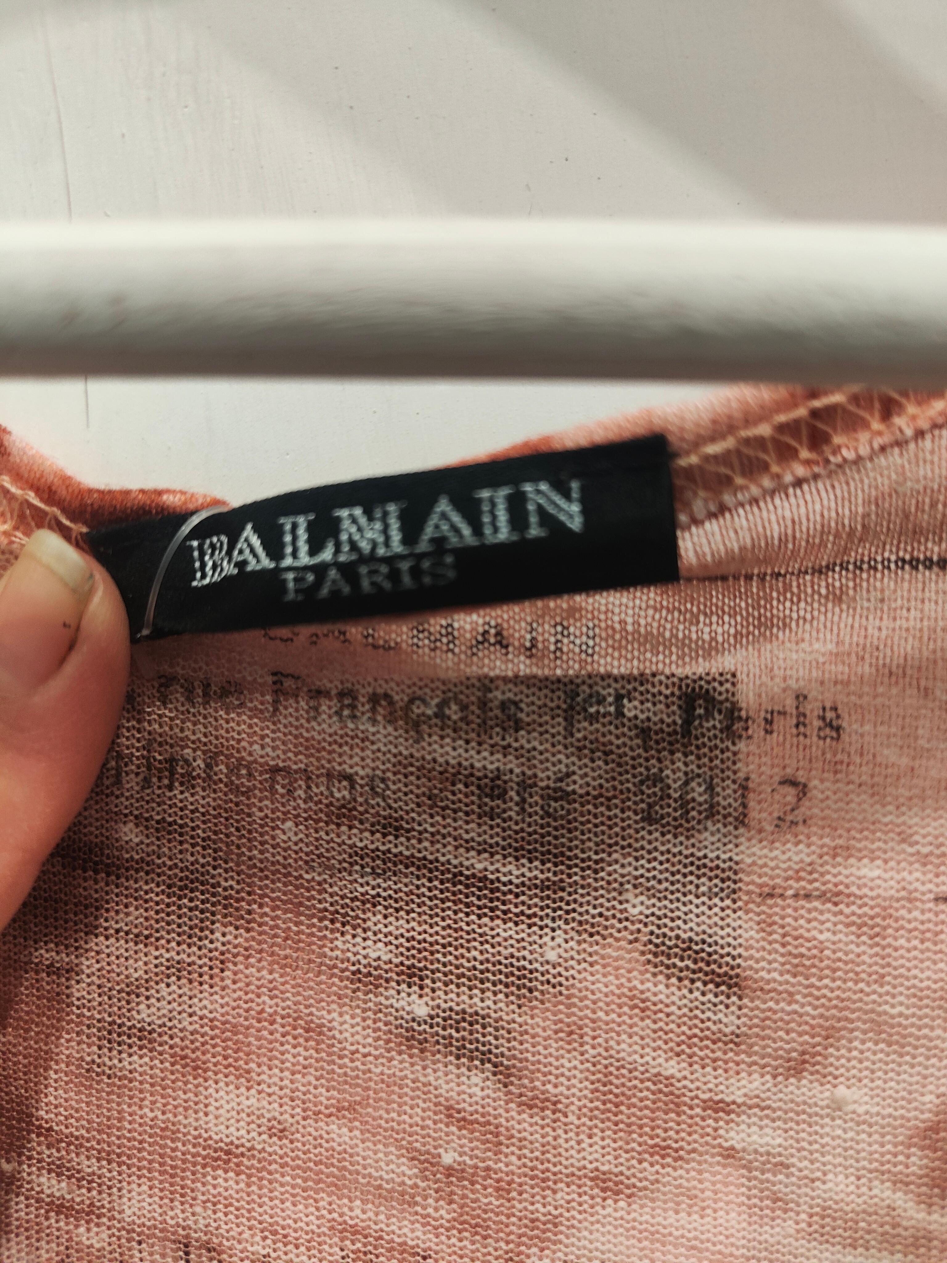 Top multicolore in lino Balmain
taglia FR 36, it 40