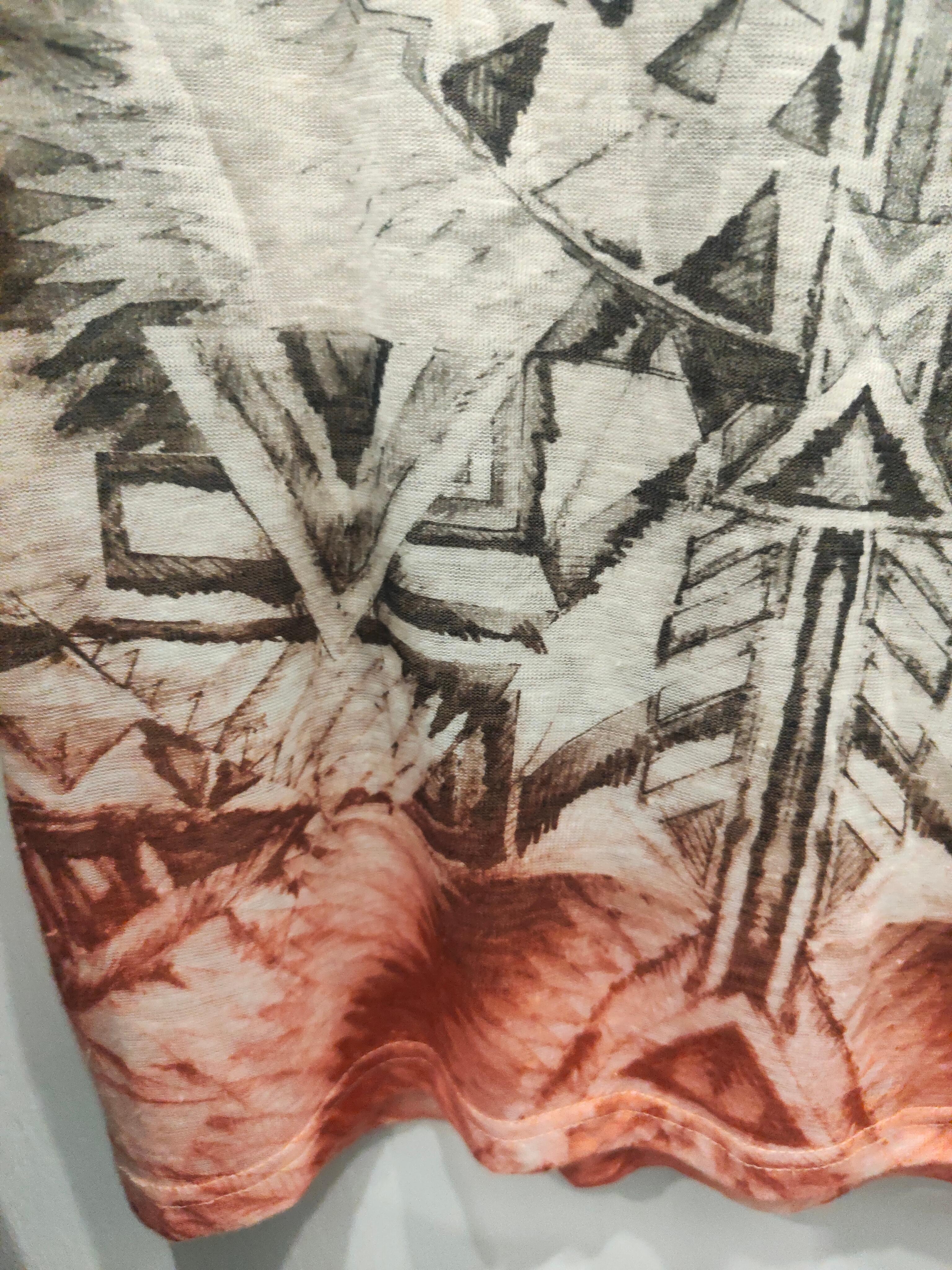 Top multicolore in lino Balmain in vendita 1