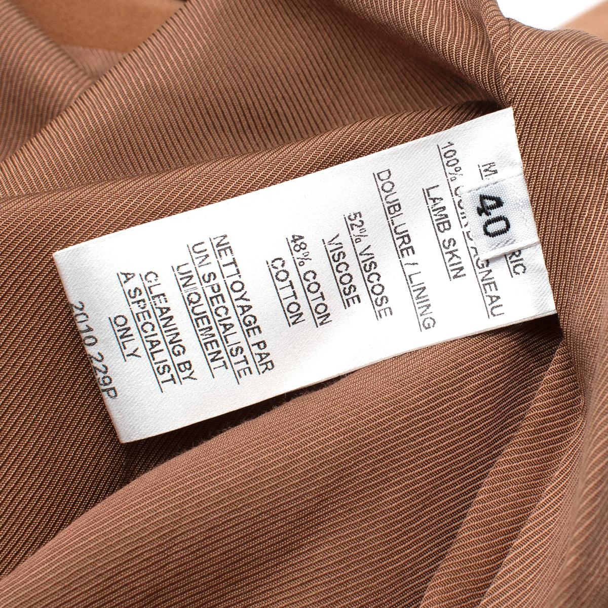 Balmain Long Brown Tie Up Women Coat - US Size 8 For Sale 1