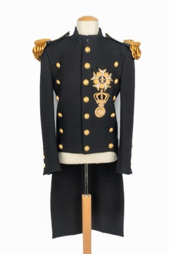 Balmain men 
Navy
 coat Winter 2016