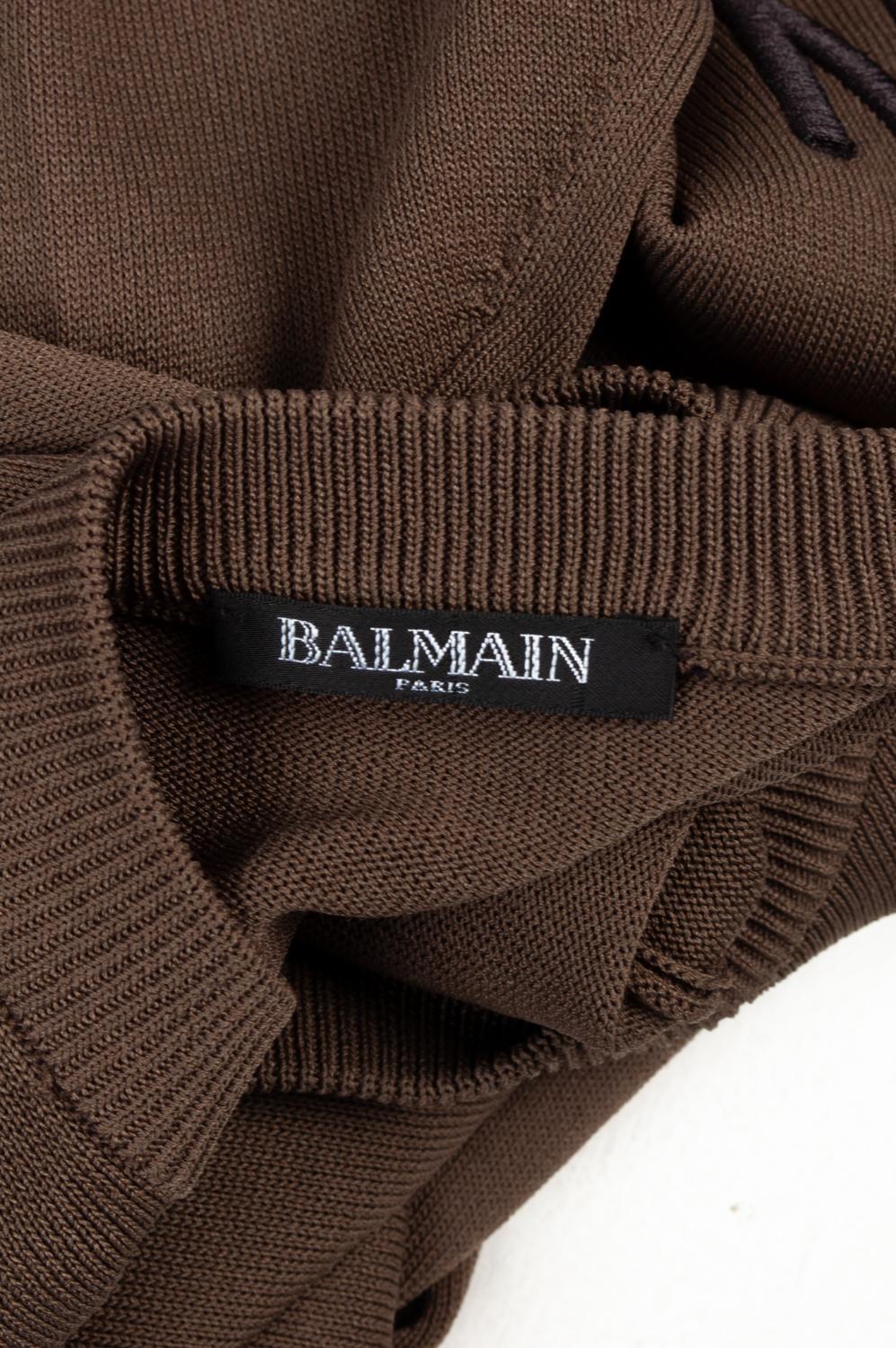 Balmain Men Sweater Crew Neck Size S/M, S606 For Sale 1