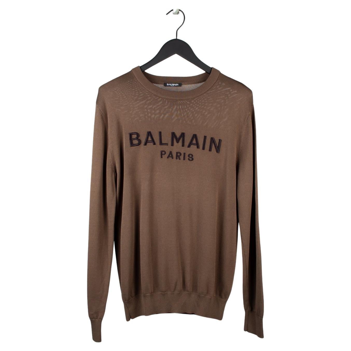 Balmain Men Sweater Crew Neck Size S/M, S606 For Sale