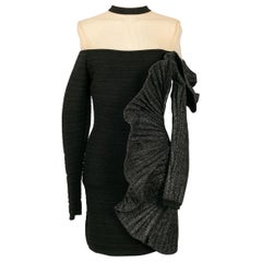Balmain Mesh Dress with Silvery Lurex Yarns, circa 2018