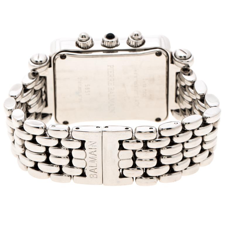 Balmain Mother of Pearl Diamonds Jolie Madame 5851 Women's Wristwatch 29 mm In Fair Condition In Dubai, Al Qouz 2