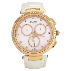 Montre-bracelet Balmain Classica 5079 en or rose plaqué nacre, pour femme, 38 mm