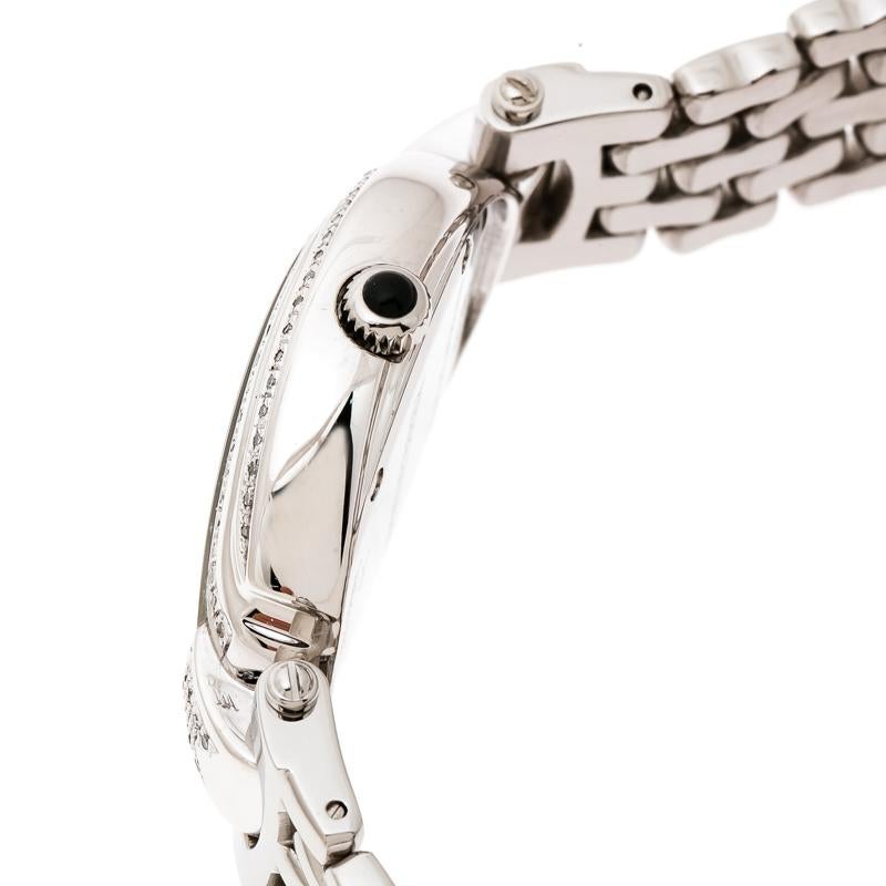 Balmain Perlmutt-Edelstahl-Diamanten-Armbanduhr 5451 für Damen 30 mm 1