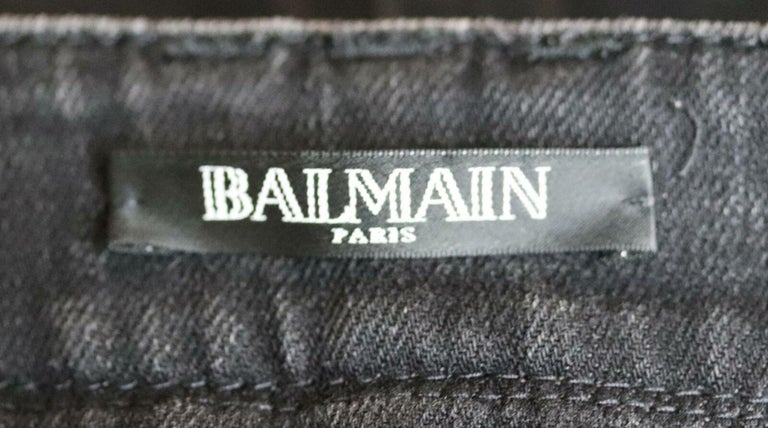Balmain Moto Style Distressed Low Rise Skinny Jeans For Sale at 1stDibs | balmain  jeans, moto skinny jeans