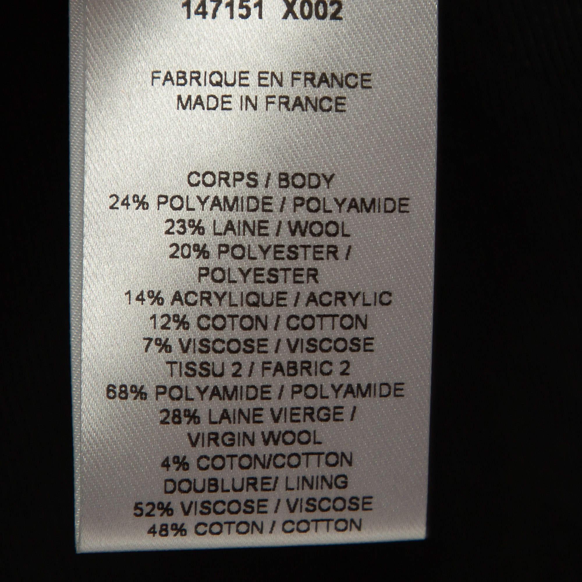 Balmain Multicolor Tweed Collarless Jacket M For Sale 1
