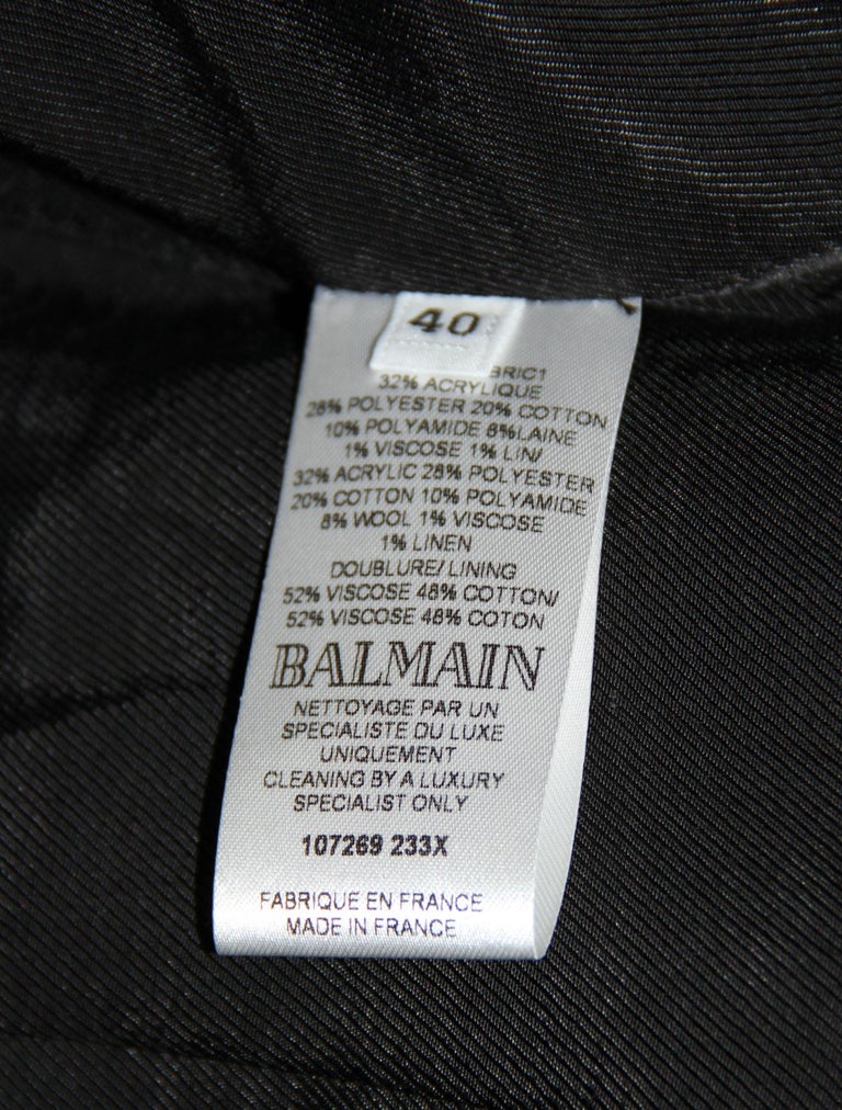Balmain Multicolored Tartan Tweed Blazer at 1stDibs | balmain plaid ...