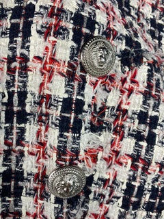 Balmain Multicolored Tweed Blazer Jacket