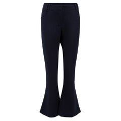 Balmain Navy Flared Leg Trousers Size XL