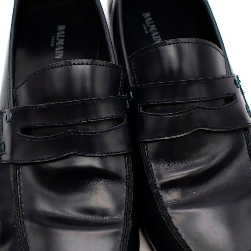 balmain mens loafers