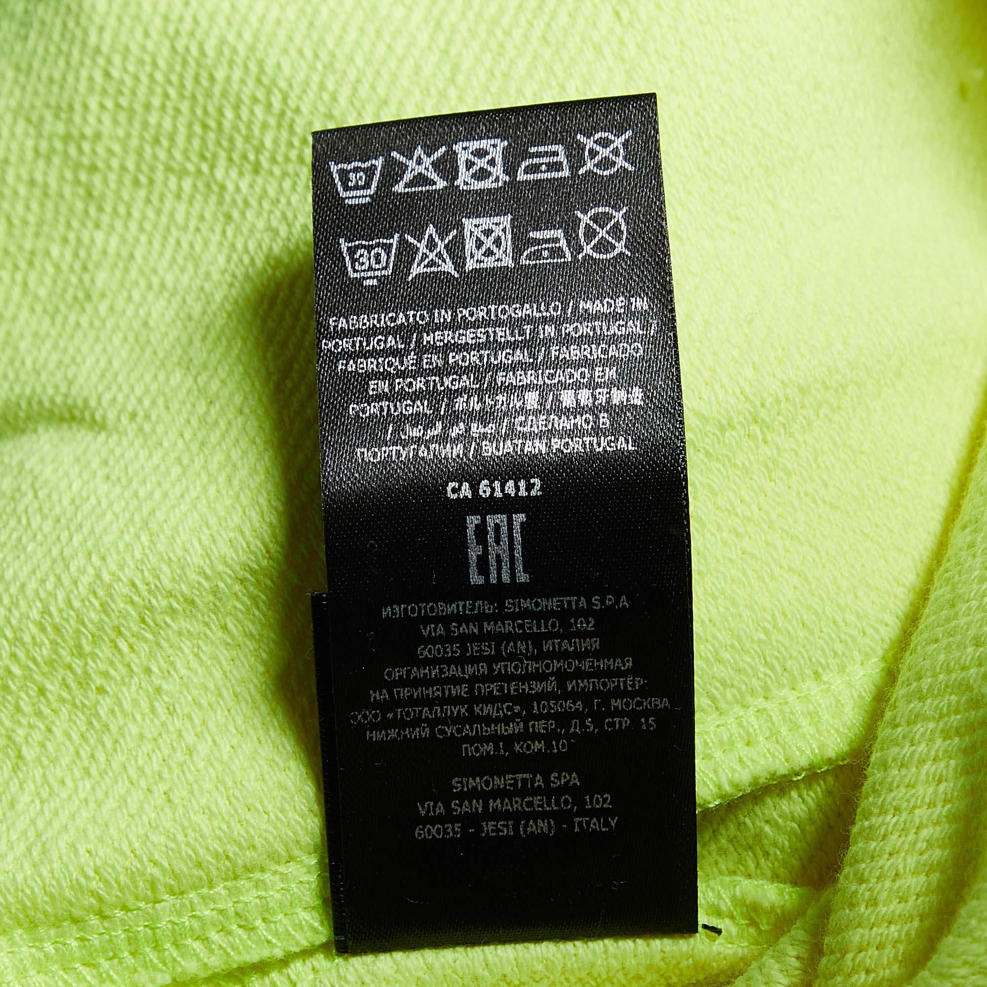 Balmain Bermudas de algodón amarillo neón 14A Años en venta 1
