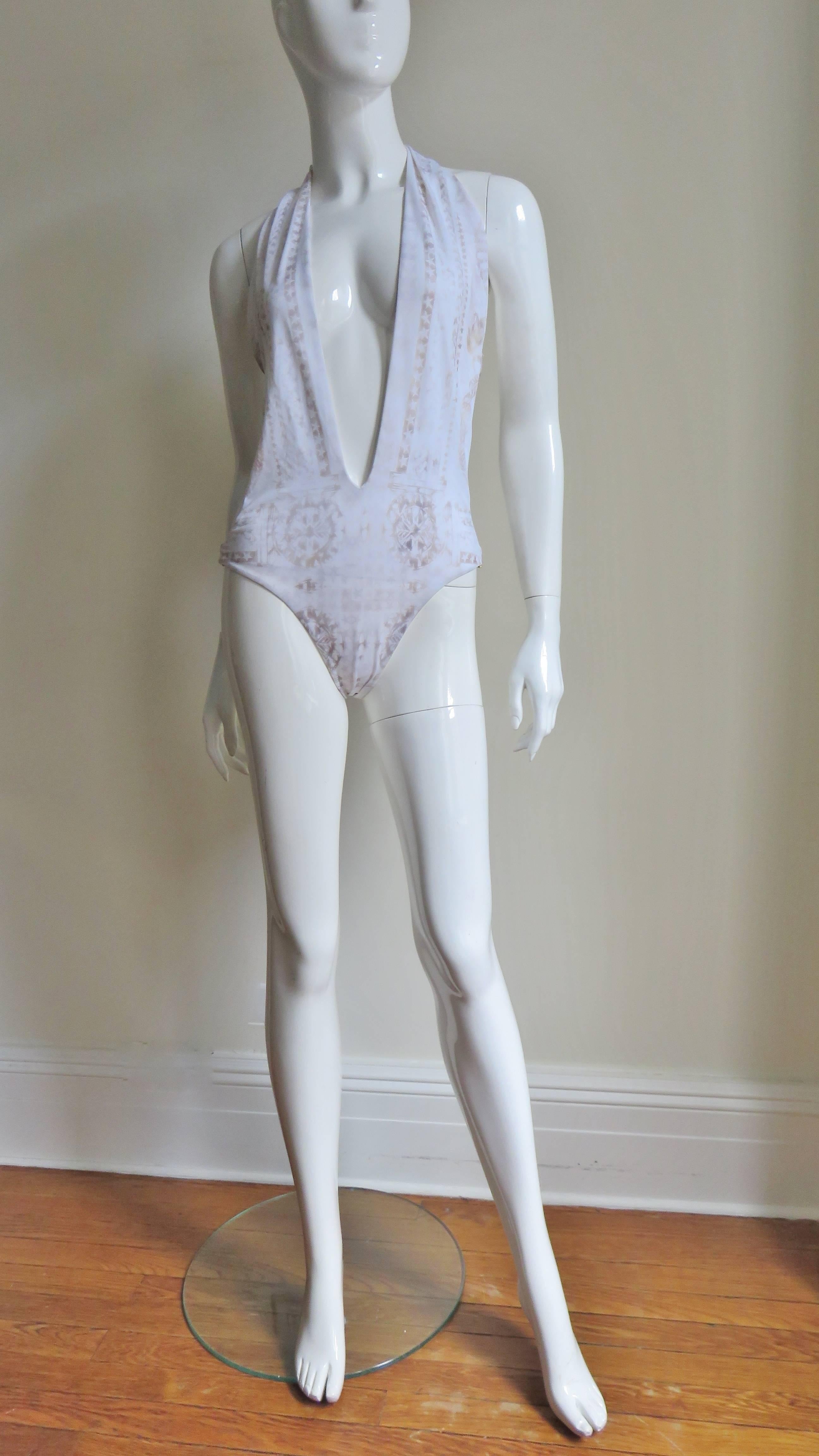  Pierre Balmain New Plunge Swimsuit In Excellent Condition In Water Mill, NY