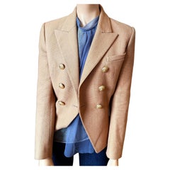Balmain Noisette Cotton Jacket FR 38, IT 42