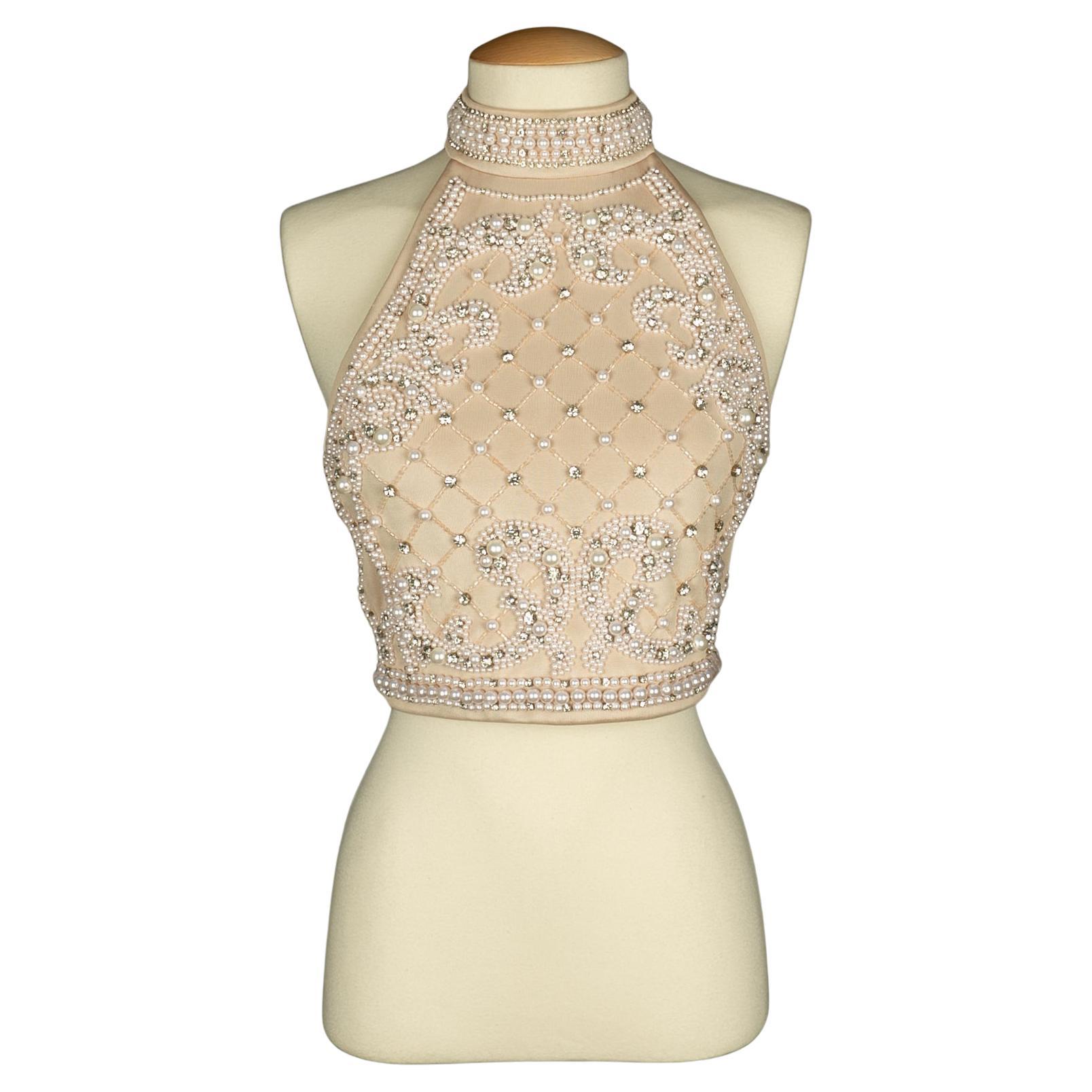 Top ouvert dans le dos Balmain en vente