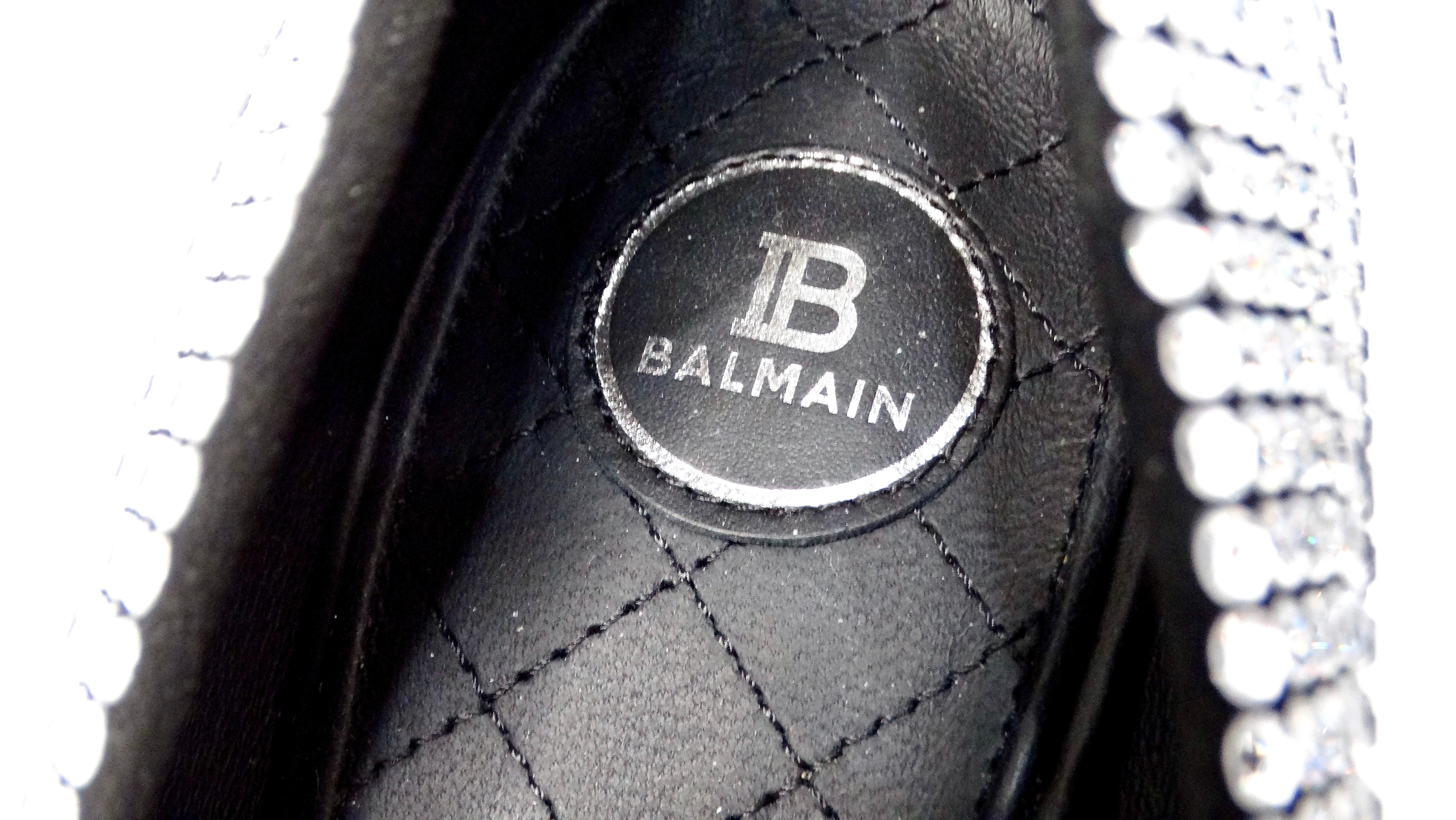 Donna Décolleté Balmain Oris in pelle scamosciata e impreziosite da strass in vendita