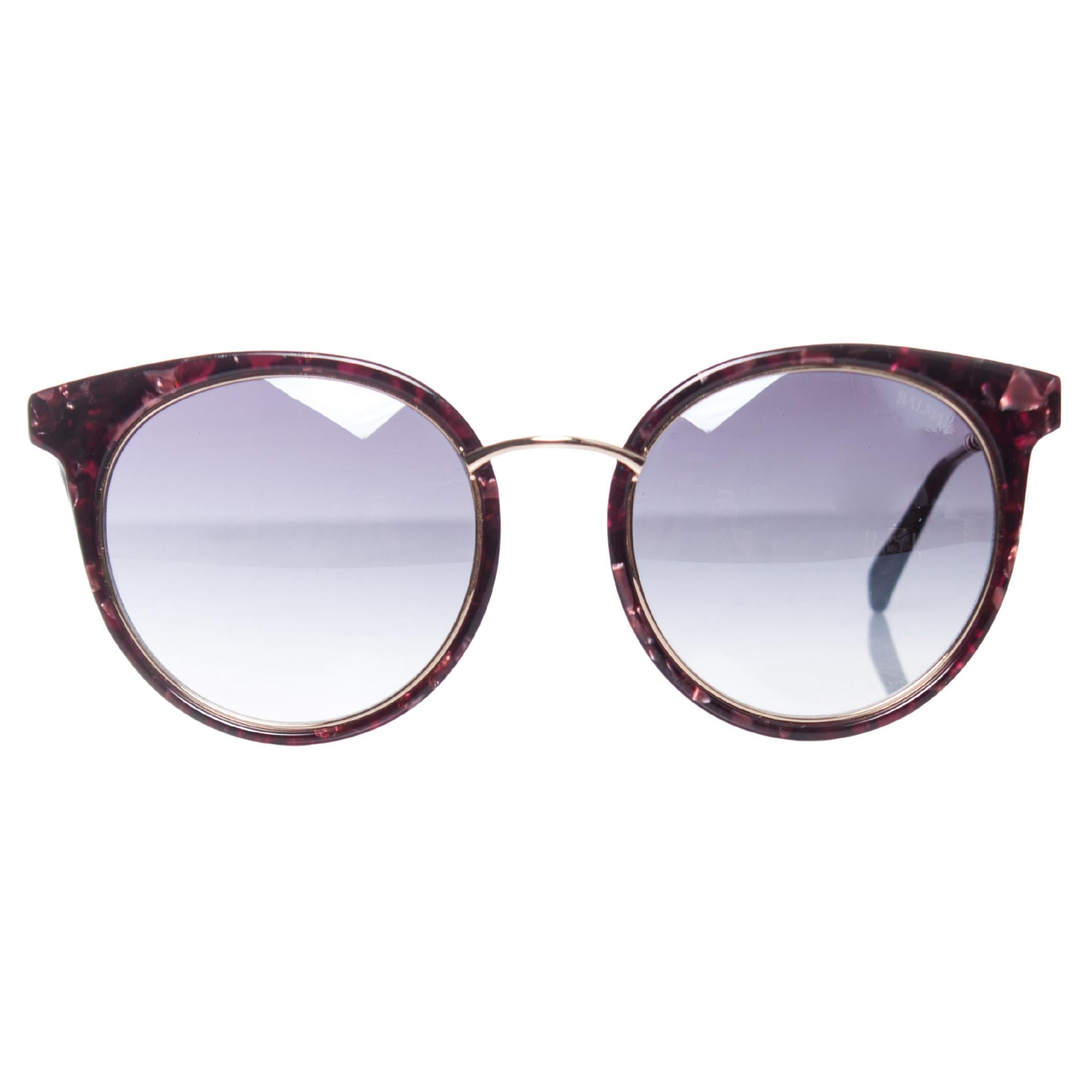 Balmain, Lunettes de soleil rouges surdimensionnées en vente