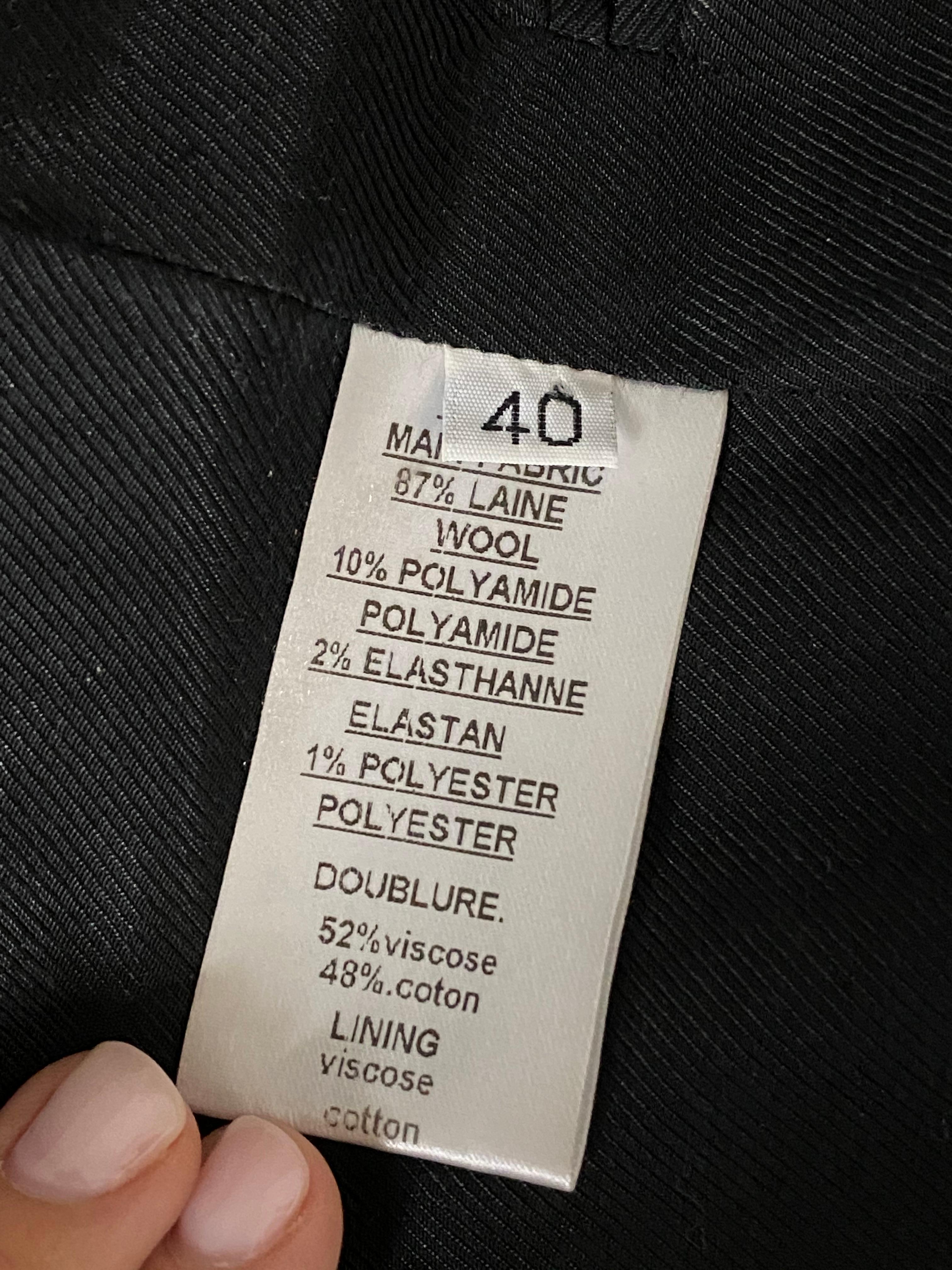 Balmain Paris Black Tuxedo Blazer Jacket Size 40 For Sale 8
