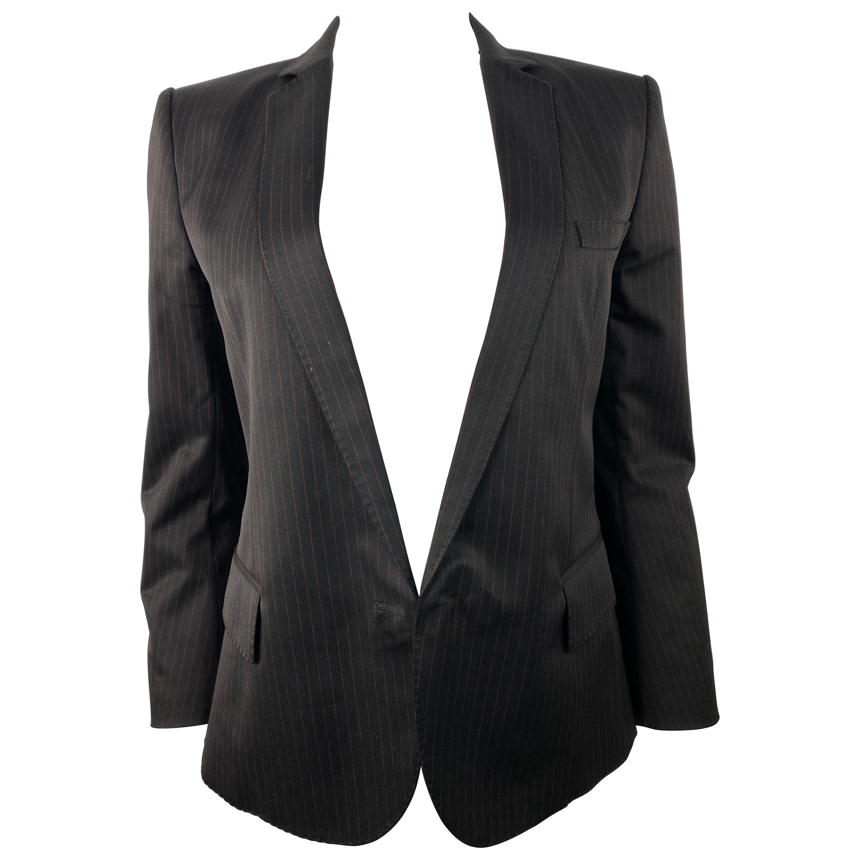 Balmain Paris Black Tuxedo Blazer Jacket Size 40 For Sale