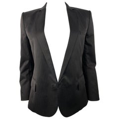 Balmain Paris Black Tuxedo Blazer Jacket Size 40