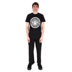 Balmain Paris Flocked Coin Logo Cotton T-Shirt