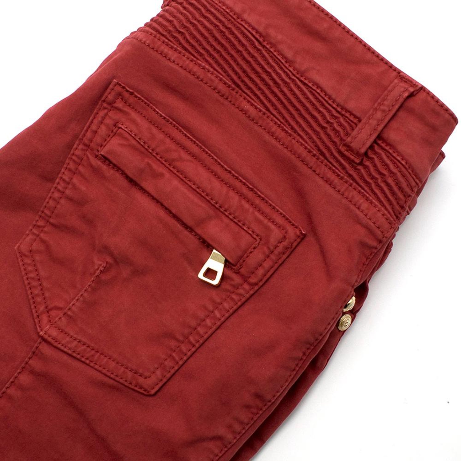 Balmain Paris Red Fitted Biker Jeans SIZE M at 1stDibs | balmain paris jeans,  red biker jeans