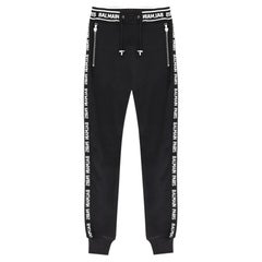 Balmain Paris Taped Logo Cotton Joggers