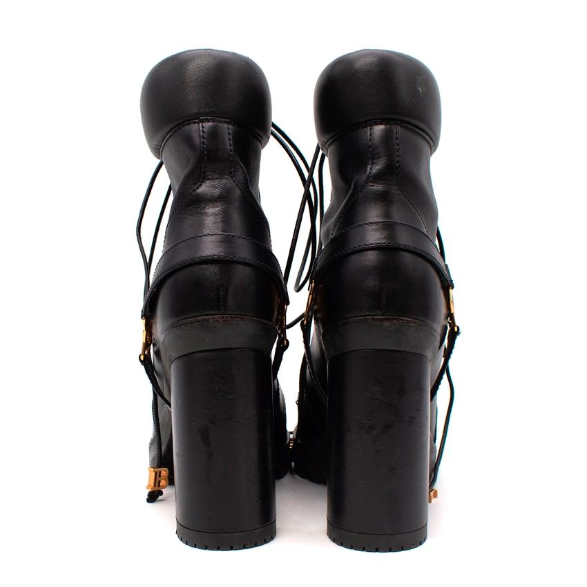 balmain combat boots women's