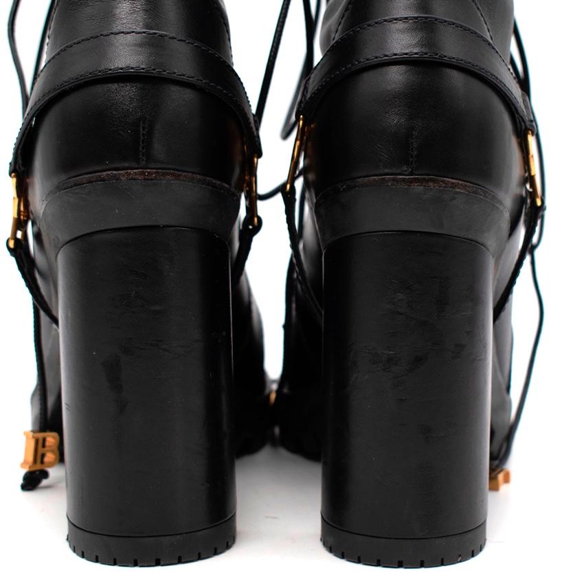 black heeled combat boots