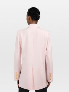 Balmain Pink Crystal Detail Blazer Size L