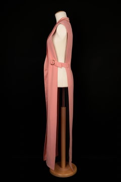 Cardigan lungo rosa Balmain da un Défilé