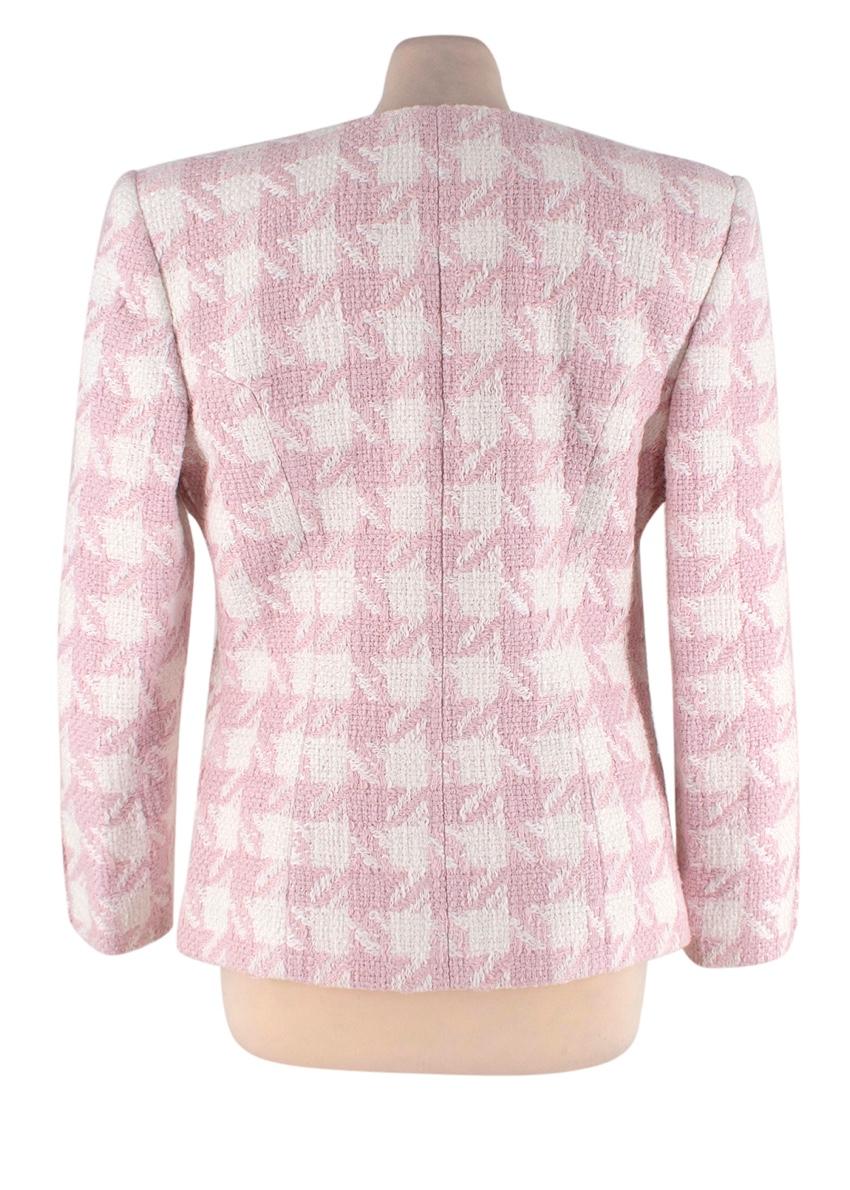 balmain pink tweed blazer