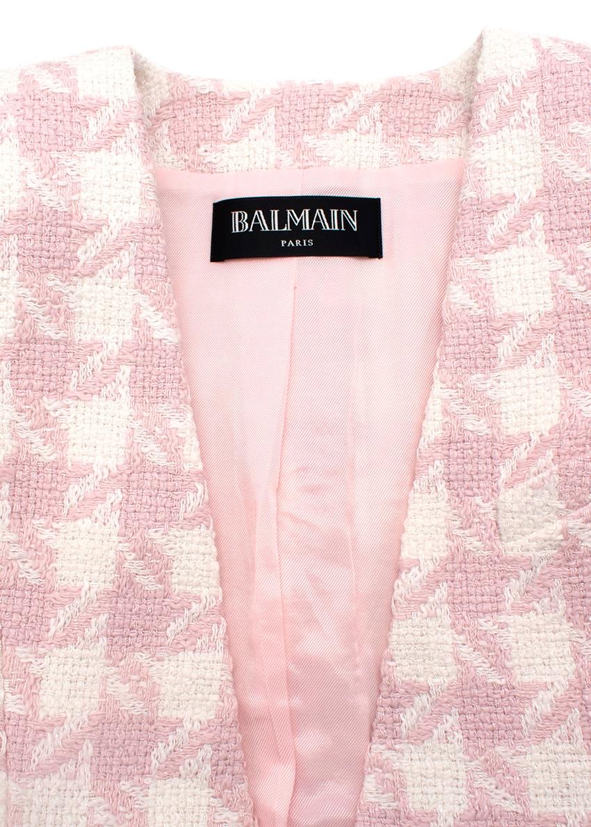 balmain houndstooth jacket