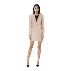 Balmain Pink Wool Blazer Dress Size L