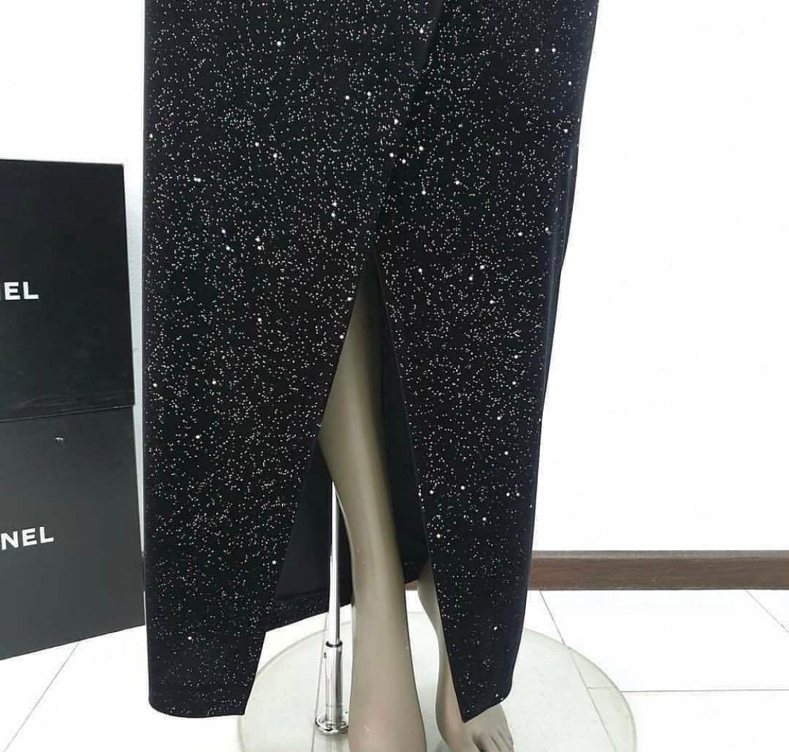 Balmain Pre Fall 2018 Glitter-Maxirock in Kurzform 5