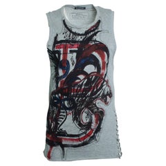Balmain, Punk patched tiger tanktop