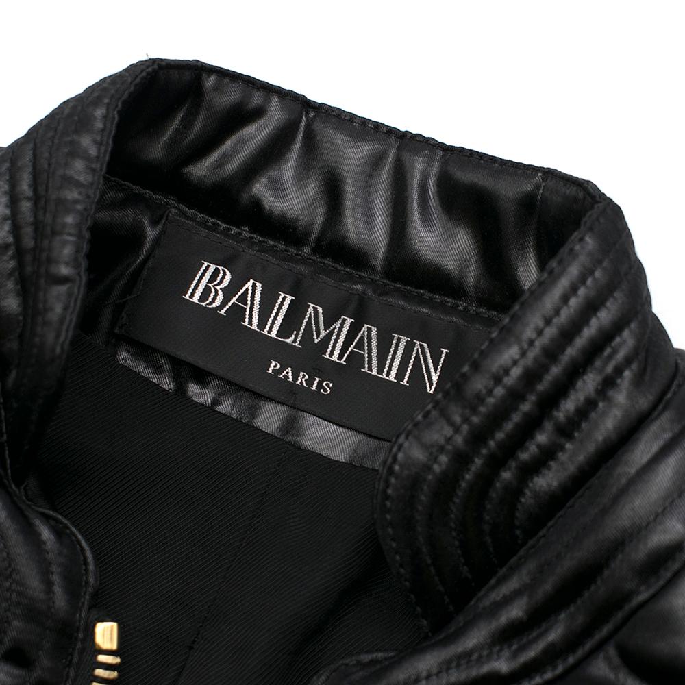balmain quilted jacket