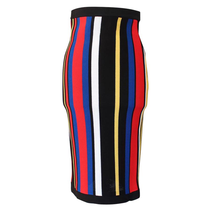 Balmain Rainbow Skirt FR 36 For Sale